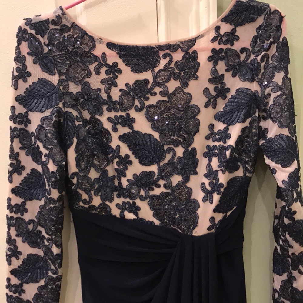 Long navy blue dress